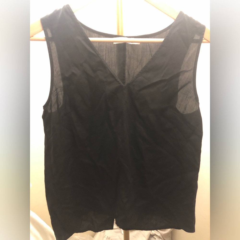 Rag & Bone Black Sleeveless Tank Top
